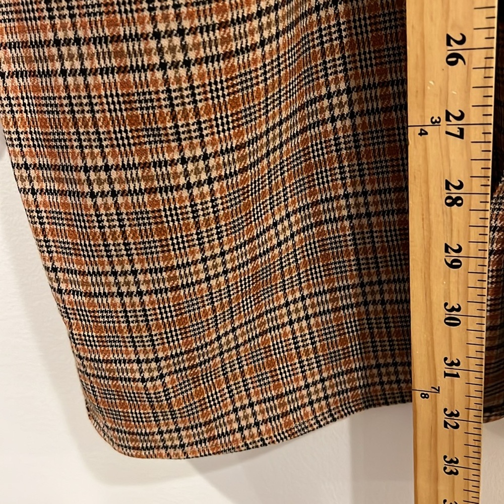Zara Plaid mini Shirt Dress Size S - Picture 5 of 6